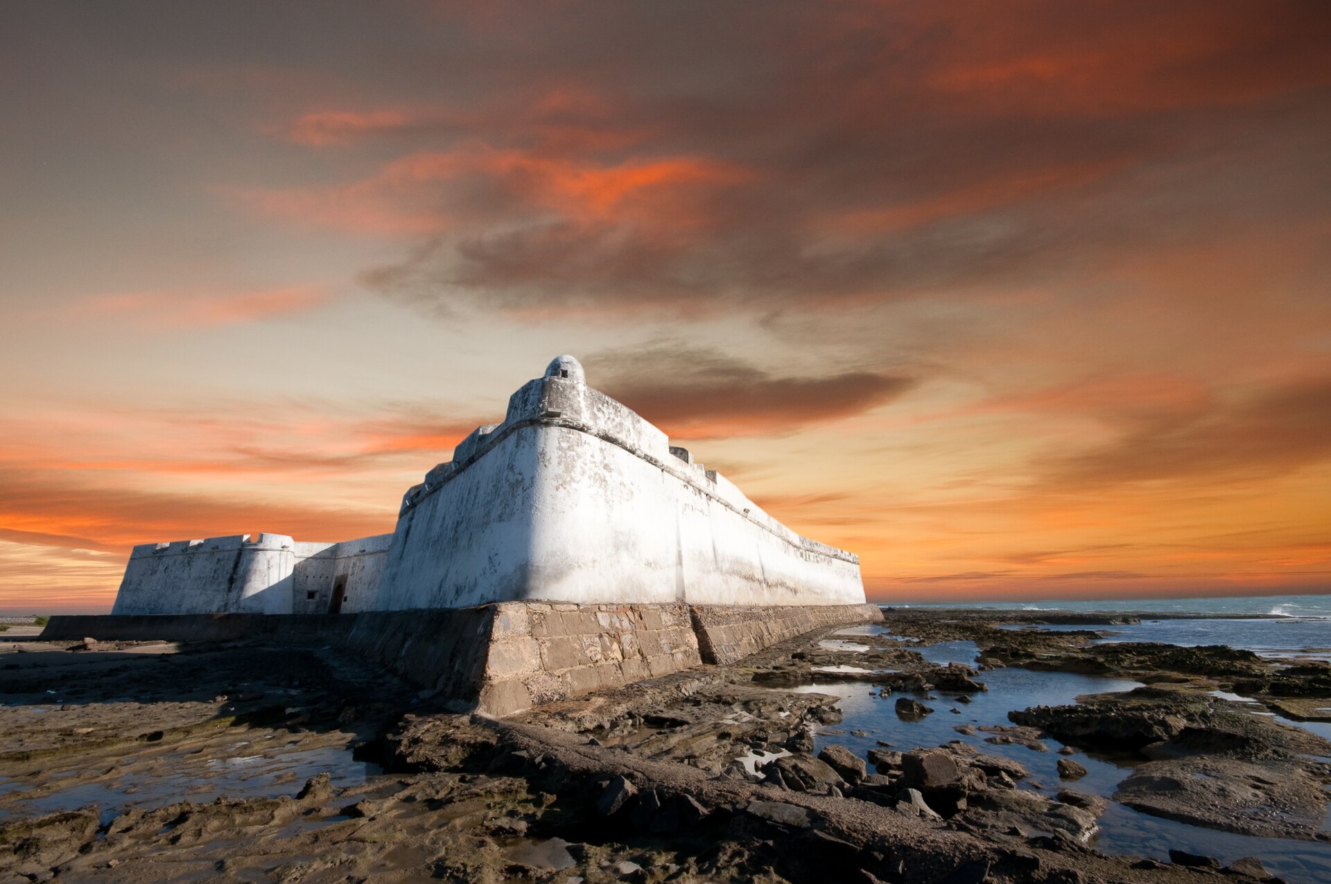 Forte dos Reis Magos à beira-mar em Natal, Rio Grande do Norte