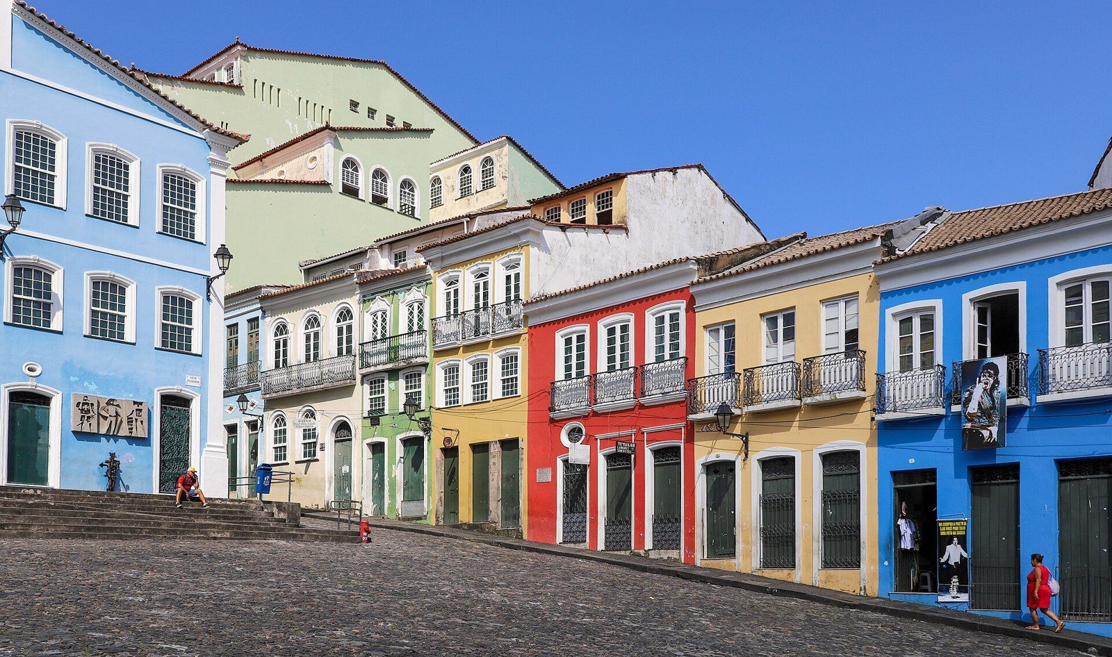 Casarões do Pelourinho em Salvador, Bahia